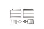 Lamp Guard Set (6 piece) Wolf Style - LL1380BP - Aftermarket